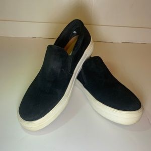 Steve Madden Gillis Black Suede Slip on Sneaker‎ Size 8.5
